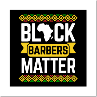 Black Barbers Matter Black History Month Posters and Art